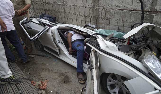 Varanasi Flyover Collapse Photos