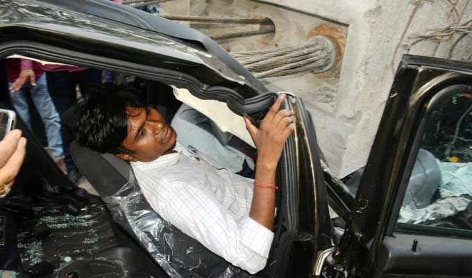 Varanasi Flyover Collapse Photos