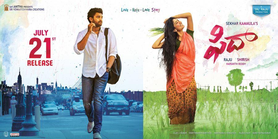 Varun Tej's Fidaa Movie Posters