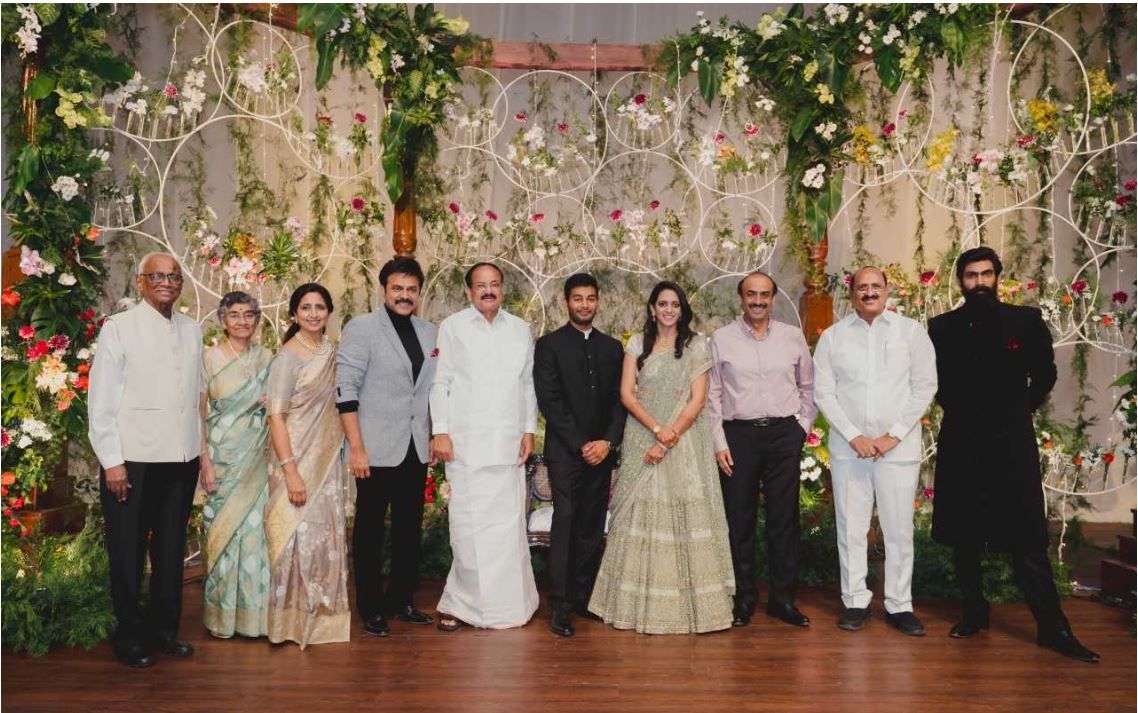 Victory Venkatesh Daughter Asritha and Vinayak Reddy Wedding Reception Photos