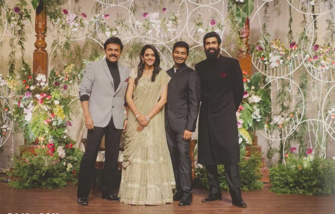 Victory Venkatesh Daughter Asritha and Vinayak Reddy Wedding Reception Photos