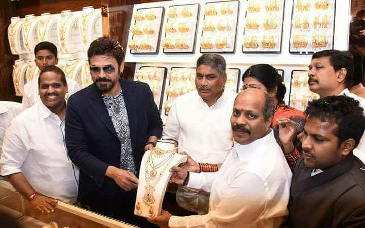 Victory Venkatesh Stylish stills in Shopping Mall Ad & Opening Clicks