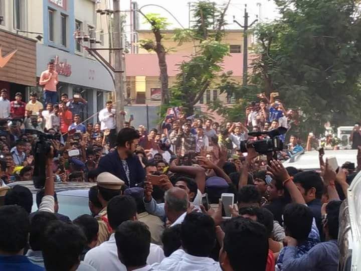 Victory Venkatesh Stylish stills in Shopping Mall Ad & Opening Clicks