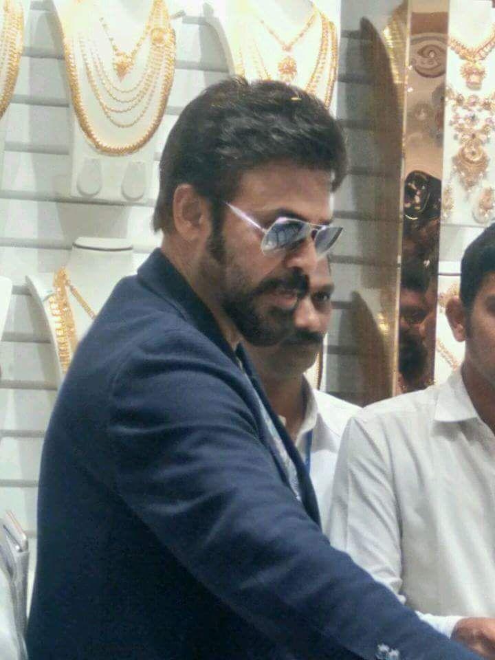 Victory Venkatesh Stylish stills in Shopping Mall Ad & Opening Clicks