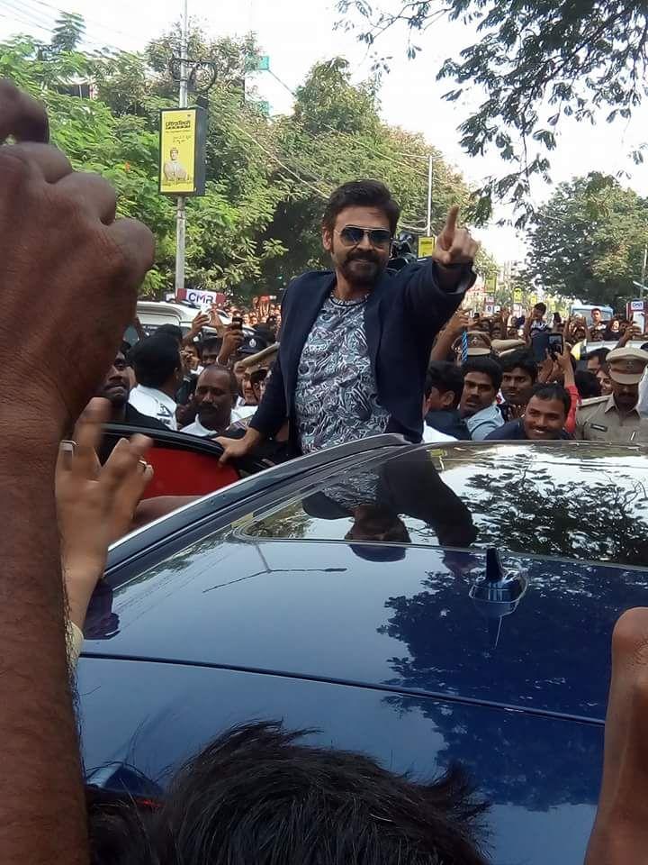 Victory Venkatesh Stylish stills in Shopping Mall Ad & Opening Clicks