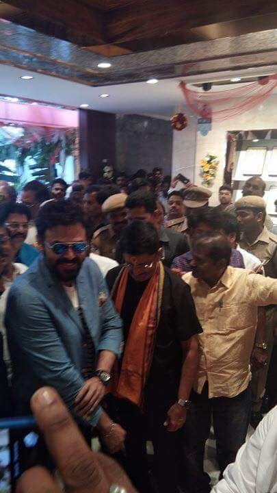 Victory Venkatesh Stylish stills in Shopping Mall Ad & Opening Clicks