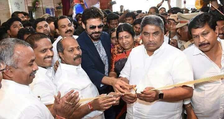 Victory Venkatesh Stylish stills in Shopping Mall Ad & Opening Clicks