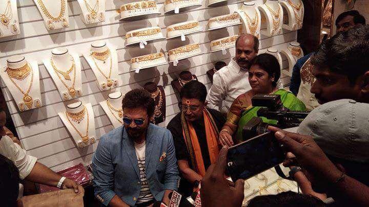 Victory Venkatesh Stylish stills in Shopping Mall Ad & Opening Clicks