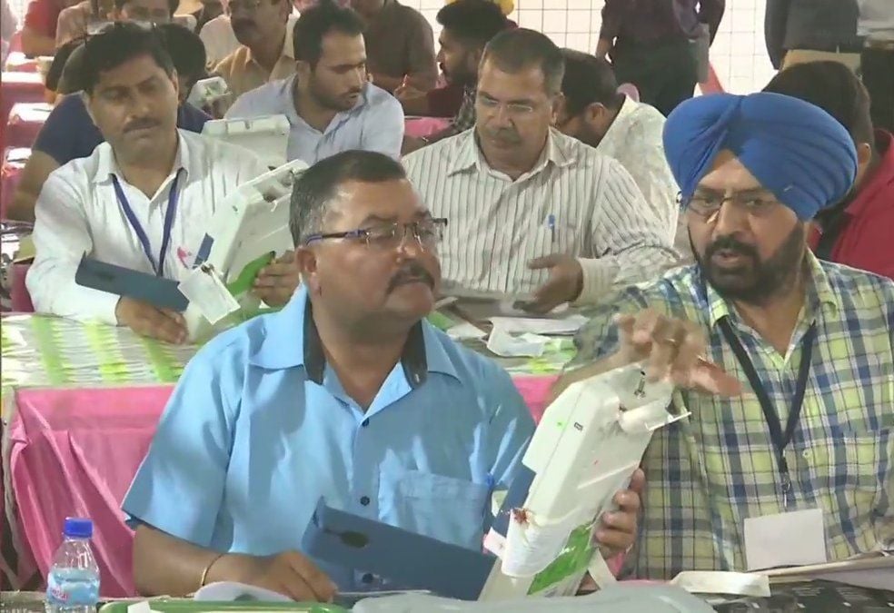 Vote counting underway in Gurdaspur