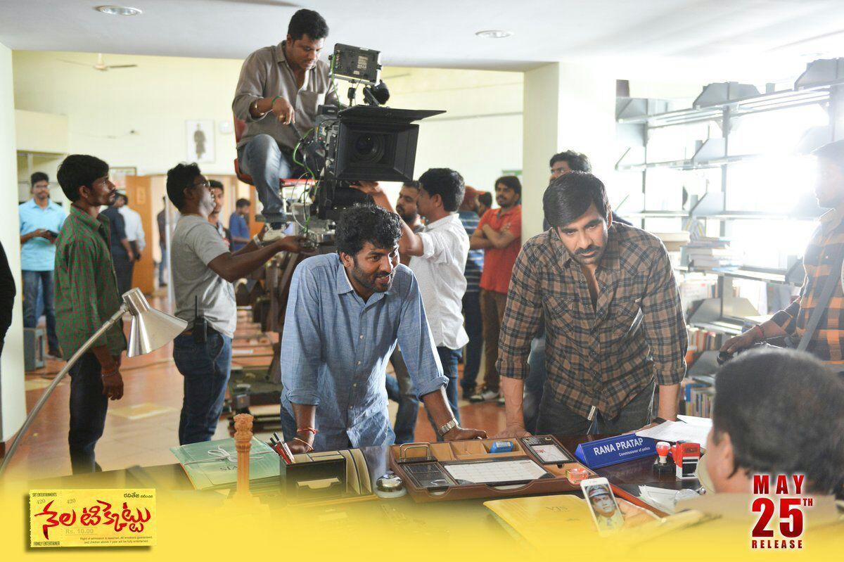 Working Stills of Mass Maharaja RaviTeja's NelaTicket