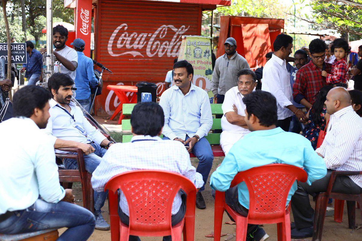 Working Stills of Mass Maharaja RaviTeja's NelaTicket