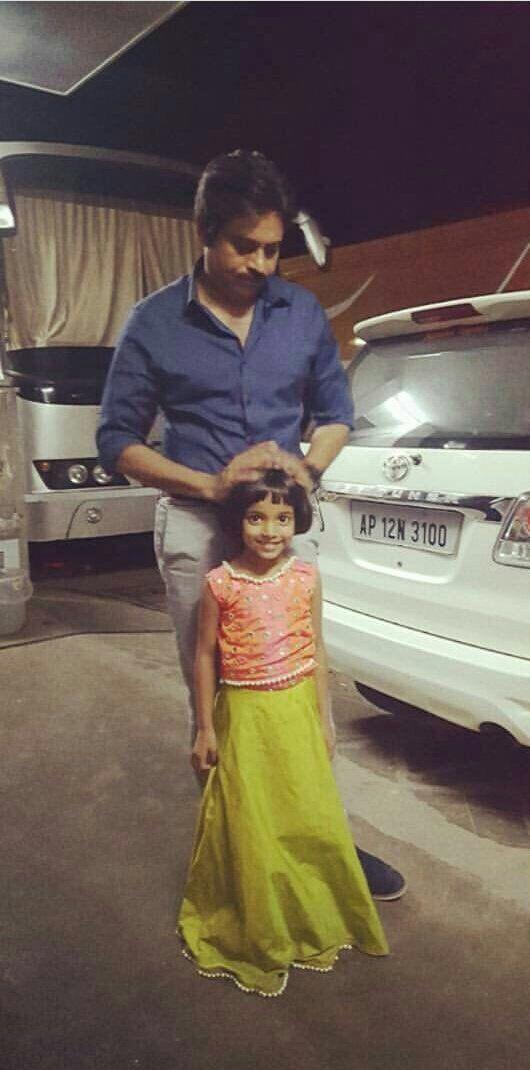 Working Stills of Pawan Kalyan from the sets of PSPK25