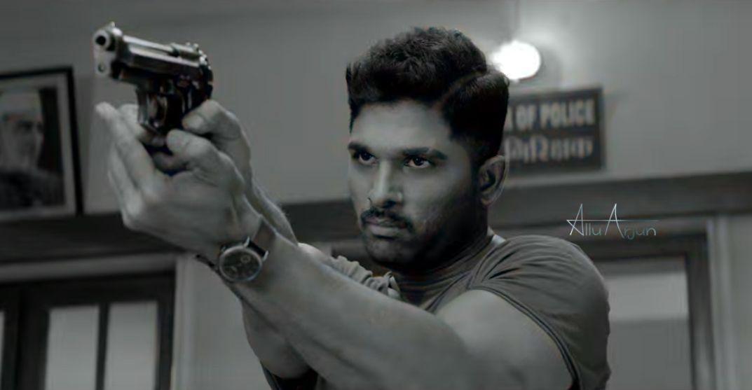 Working stills of Allu Arjun from NSNI Naa Peru Surya Naa Illu India