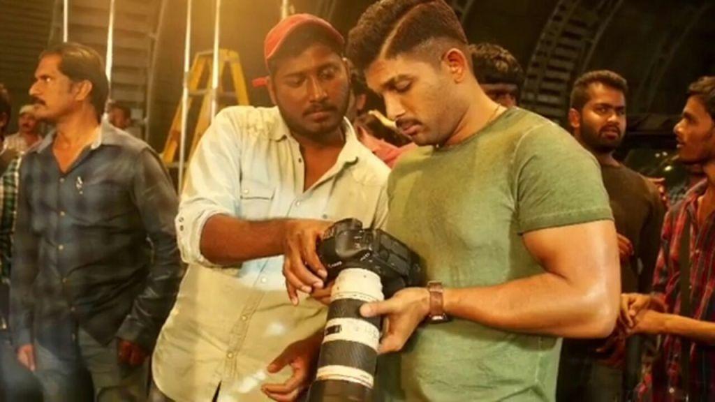 Working stills of Allu Arjun from NSNI Naa Peru Surya Naa Illu India