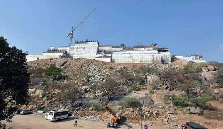 Yadadri Work In Progress Pictures