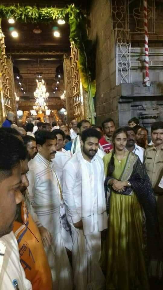 Young Tiger NTR & Director Koratala Siva Today Morning at Thirumala