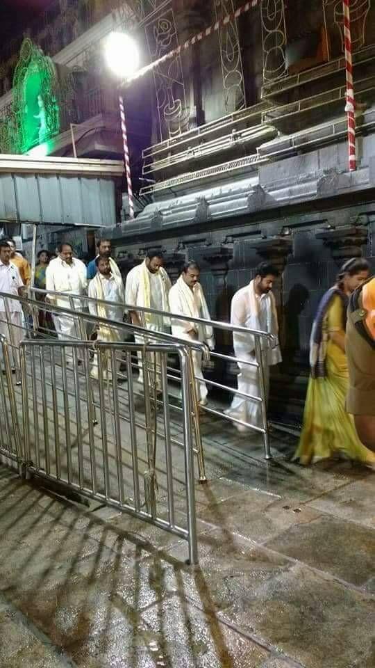 Young Tiger NTR & Director Koratala Siva Today Morning at Thirumala