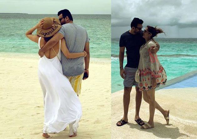 Yuvi, Zaheer, Nehra Families On Beach Vacation Photos
