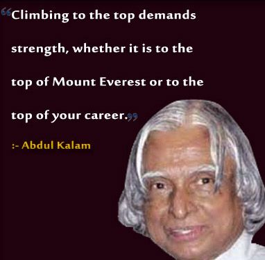 Abdul Kalam Inspirational And Motivational Quotes