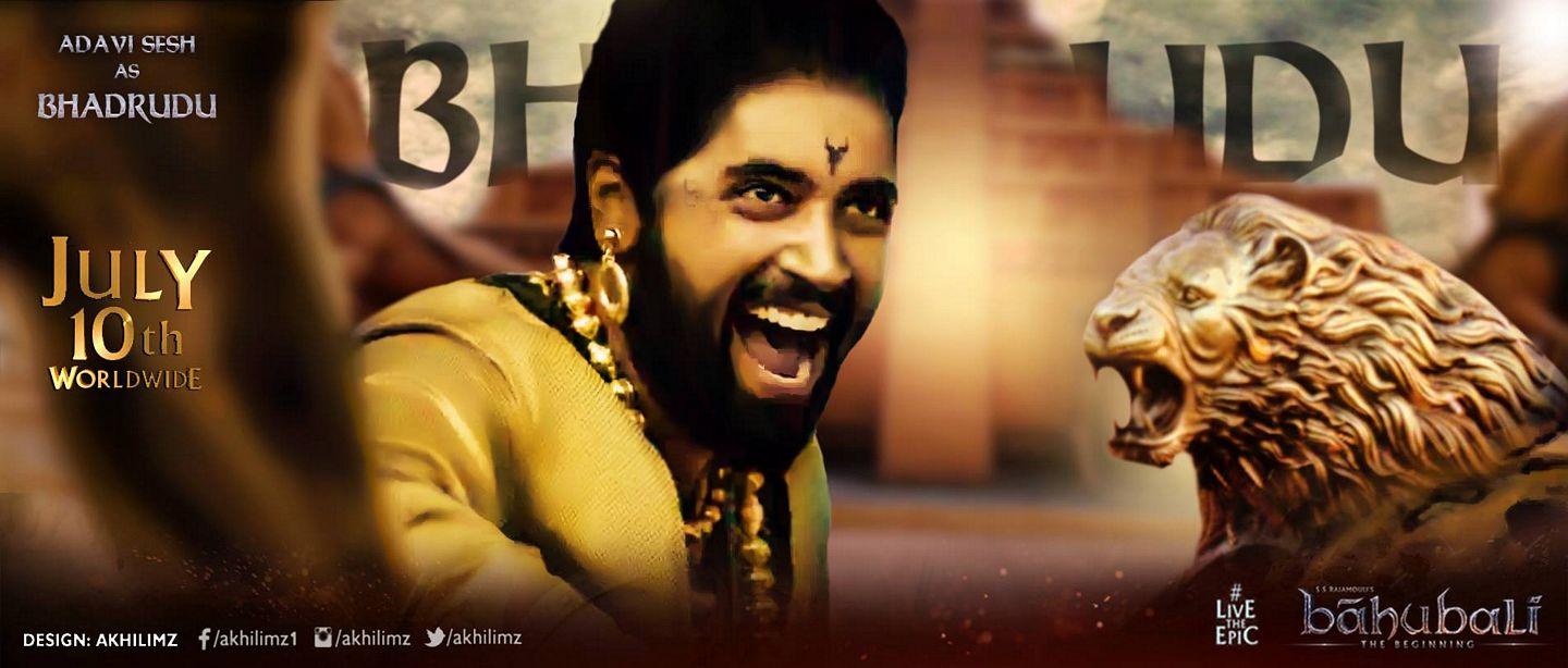 Adivi Sesh BHADRUDU Poster in Baahubali