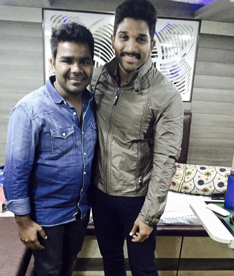 Allu Arjun on the set Boyapati Movie Photos