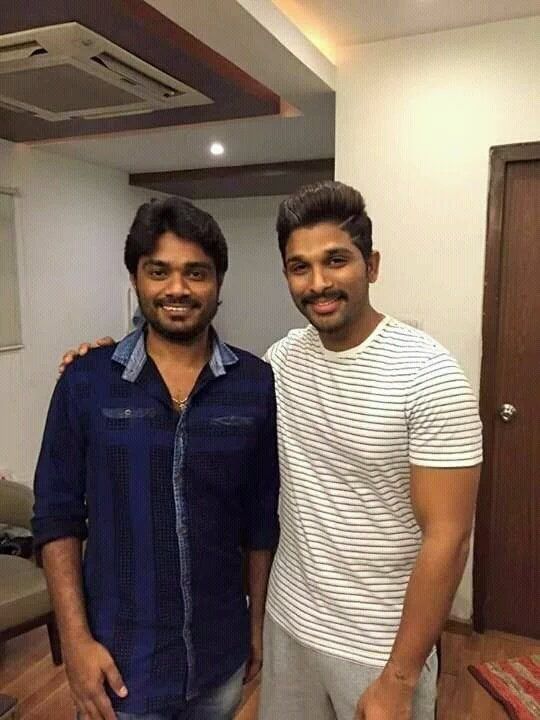 Allu Arjun on the sets of Sarrainodu Photos