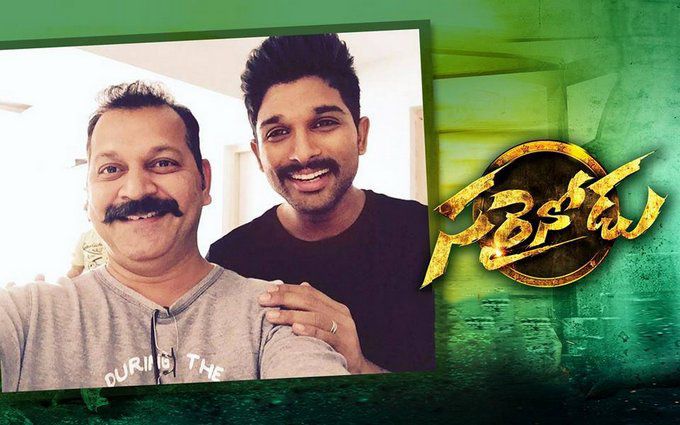 Allu Arjun on the sets of Sarrainodu Photos