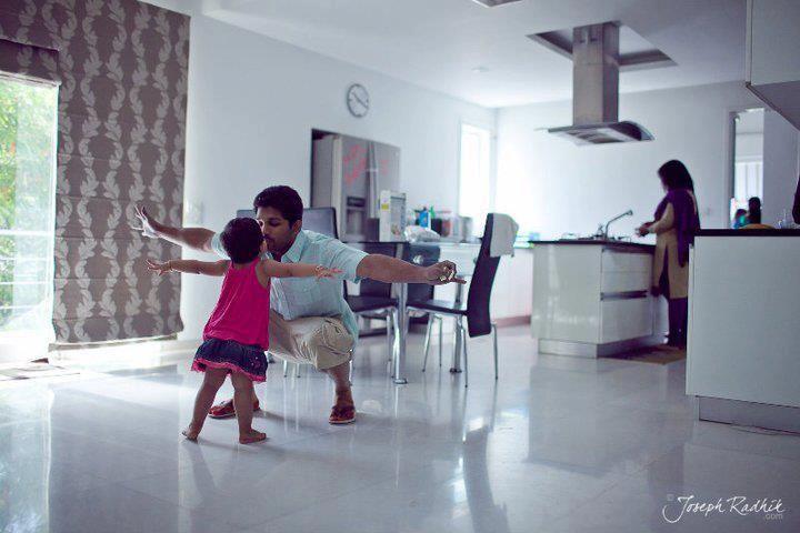 Allu Arjun with his Brother's Daughter Anvitha Unseen Photos