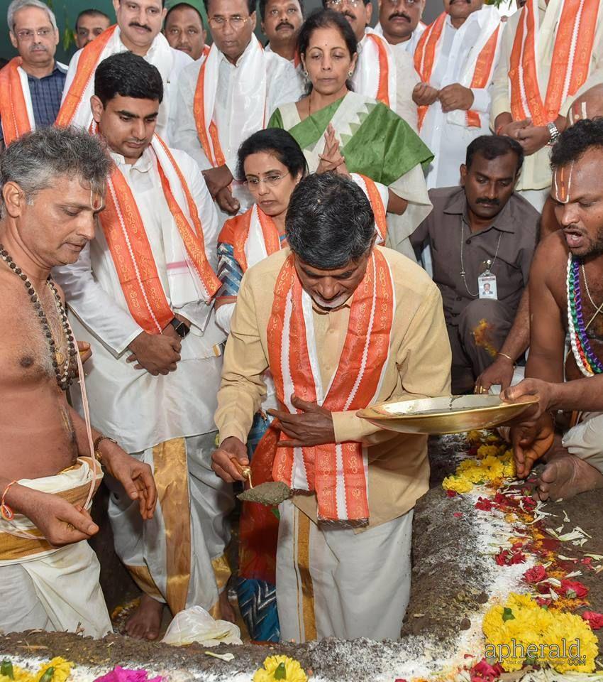 Amaravati Bhoomi Pooja Photos