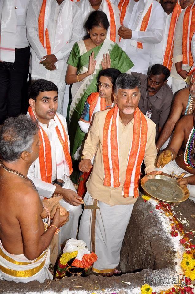 Amaravati Bhoomi Pooja Photos