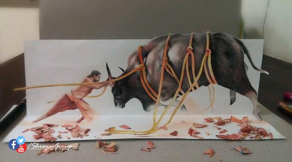 An amazing 3d art of Baahubali