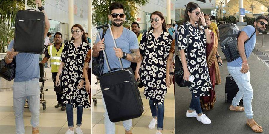 Anushka Sharma & Virat Kohli back from Goa vacation Photos