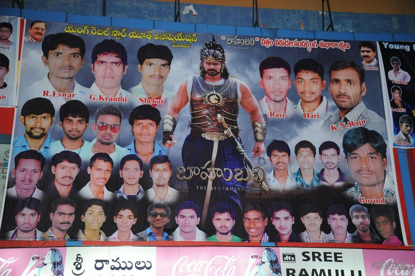 Baahubali Hangama In Sriramulu Theater