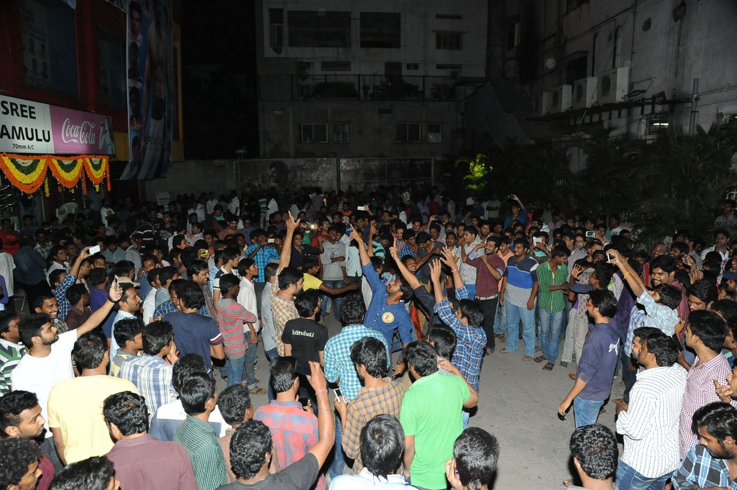 Baahubali Hangama in Sriramulu Theatre Photos