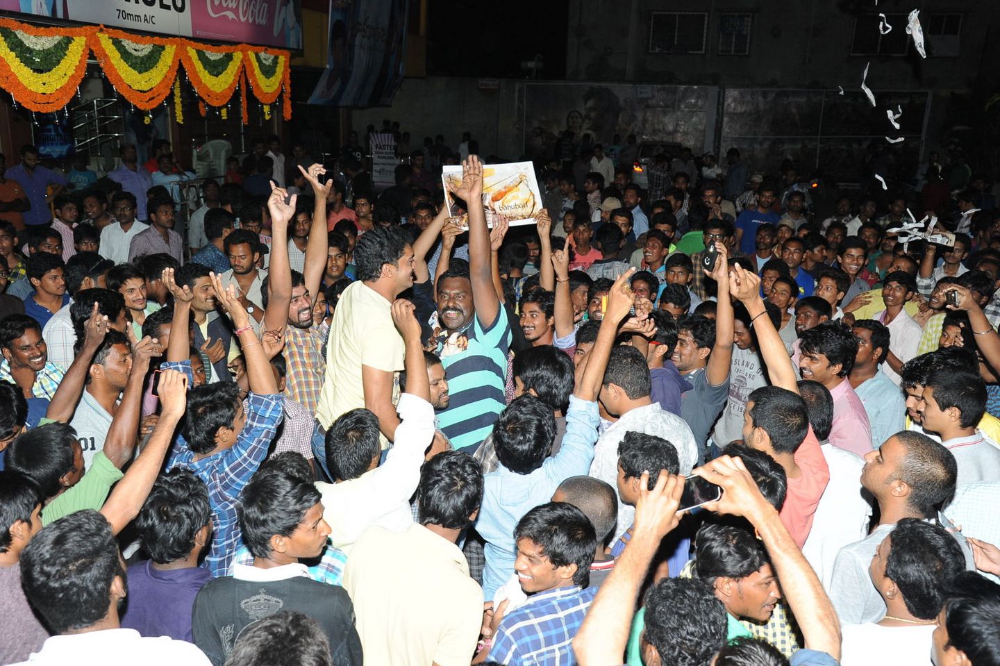 Baahubali Hangama in Sriramulu Theatre Photos