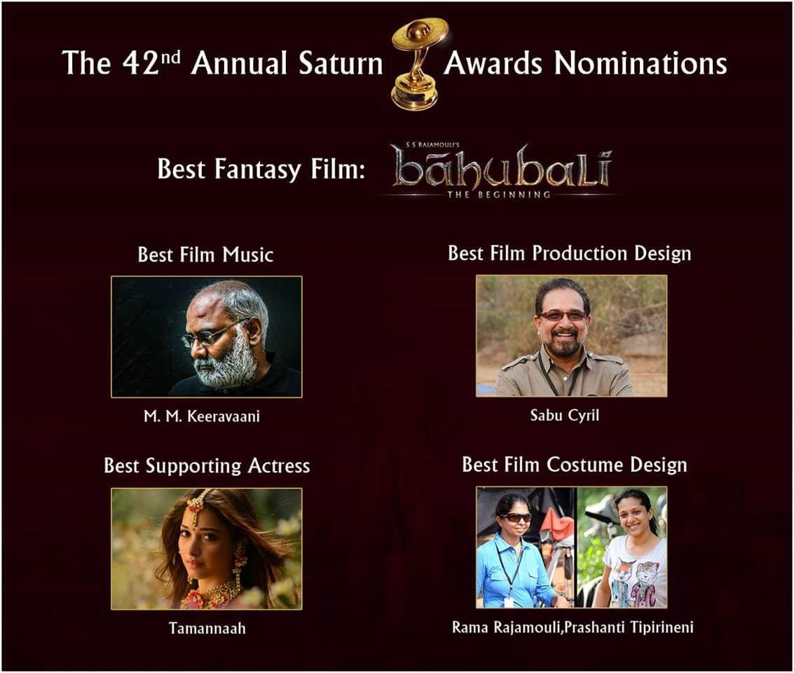 Baahubali nominated for 42nd Annual Saturn Awards Photos
