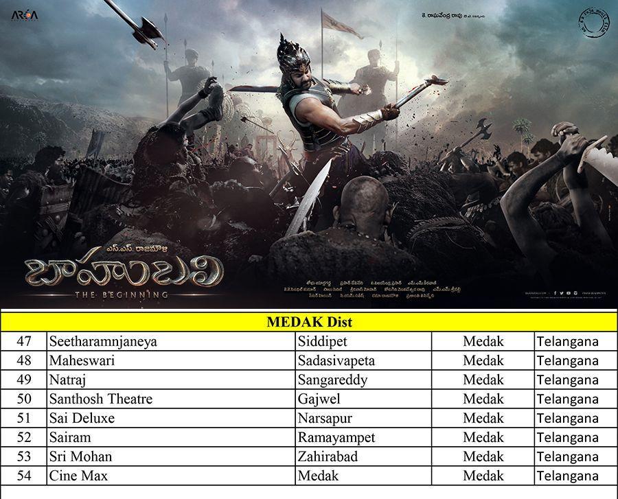 Baahubali Trailer Playing Theaters