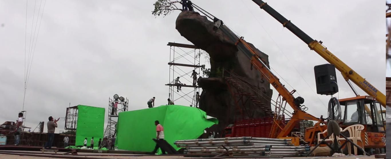 Baahubali Exclusive Working Stills