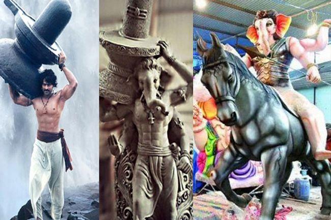 Bahubali Inspires Ganesh Idols Photos