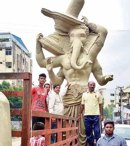 Bahubali Inspires Ganesh Idols Photos