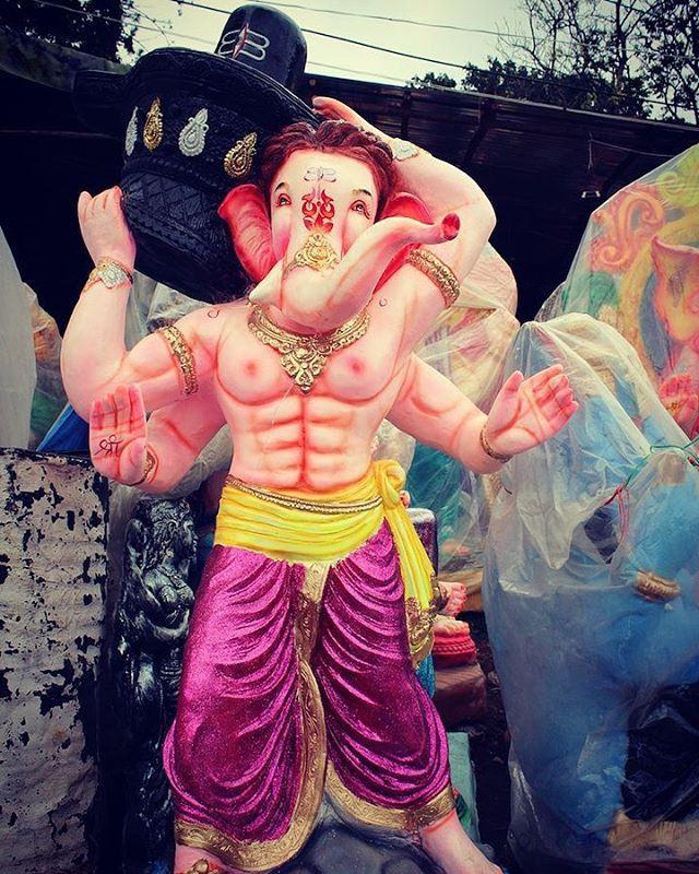 Bahubali Inspires Ganesh Idols Photos