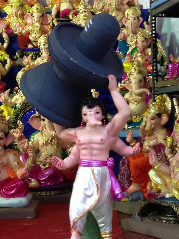 Bahubali Inspires Ganesh Idols Photos