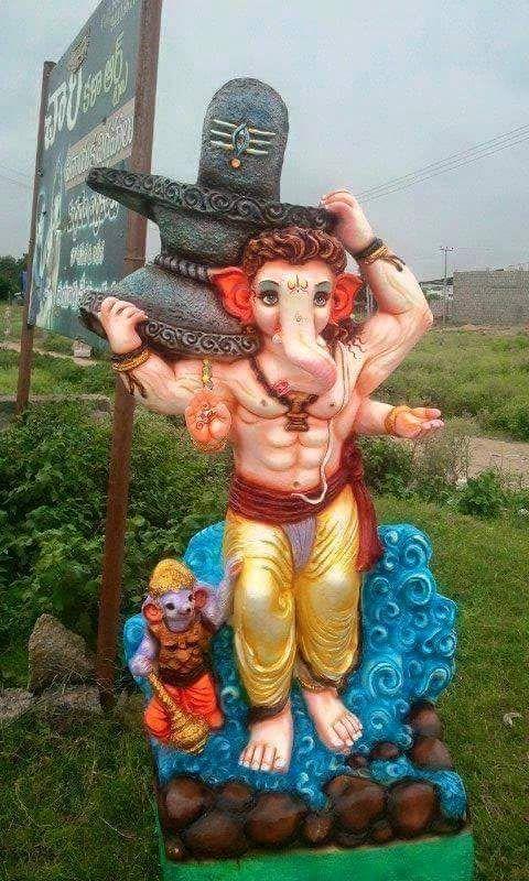 Bahubali Inspires Ganesh Idols Photos