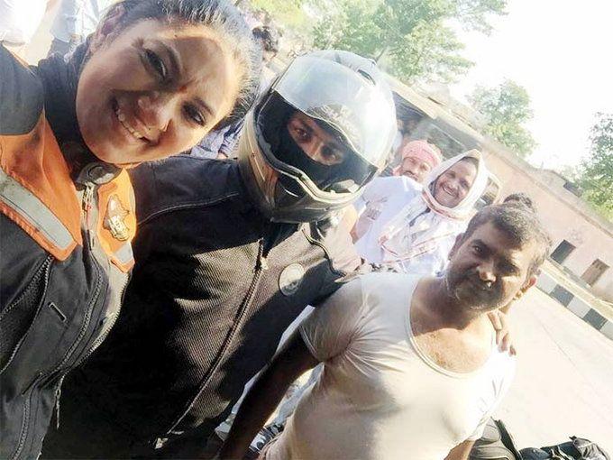 Bike Rider Veenu Paliwal Rare Pics