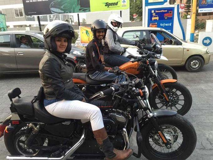 Bike Rider Veenu Paliwal Rare Pics