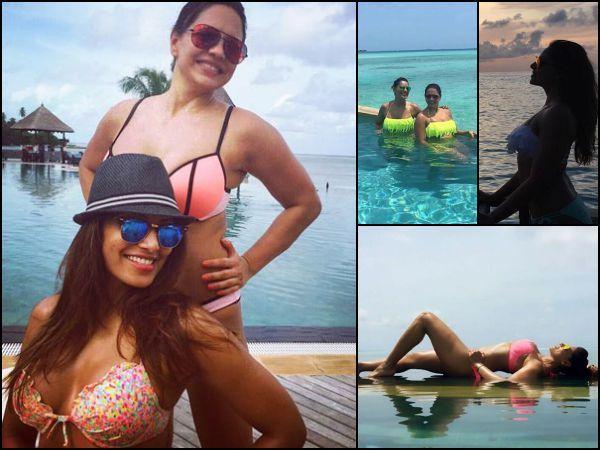 Bipasha Basu Beach Holiday with Karan Singh Photos