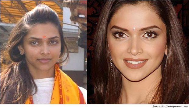 Bollywood Actresses With and Without Makeup