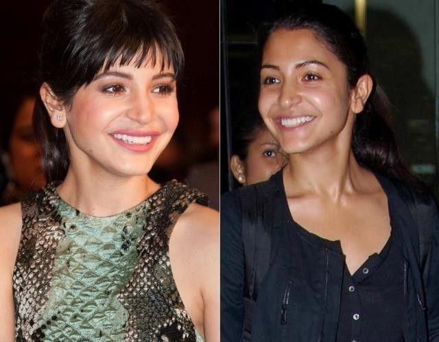 Bollywood Actresses With and Without Makeup