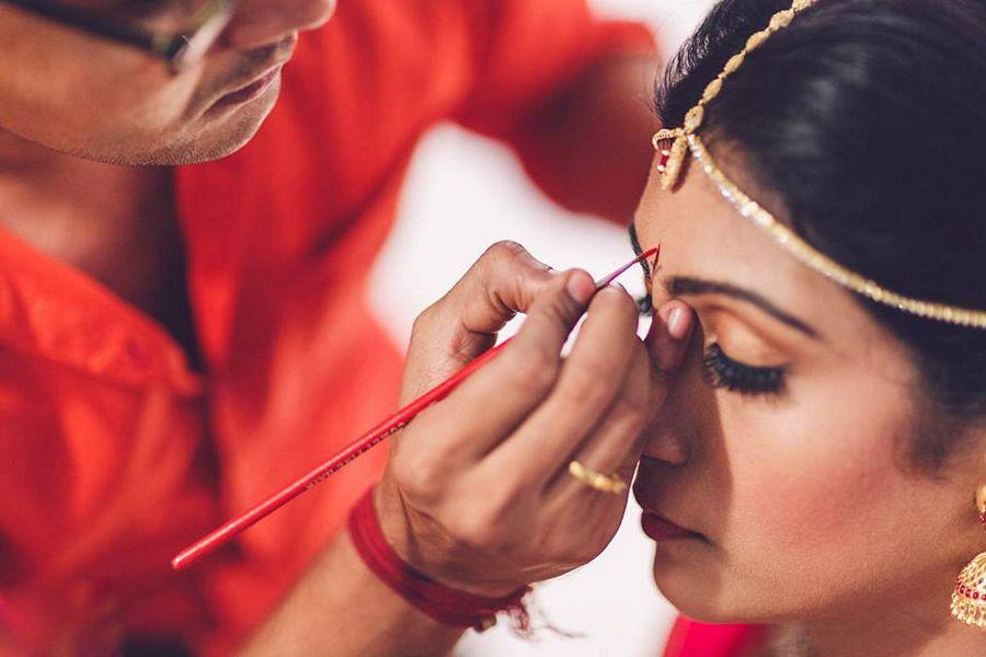 Bridal Makeup For Virupa at Allari Naresh & Virupa Marriage Photos