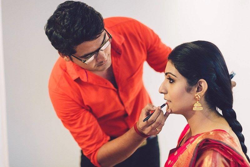 Bridal Makeup For Virupa at Allari Naresh & Virupa Marriage Photos